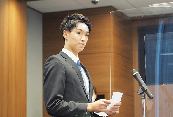 内定者代表挨拶