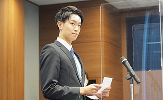 内定者代表挨拶